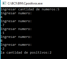 c++ – cantidad de positivos