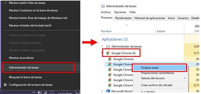 Google chrome no funciona en Windows 10