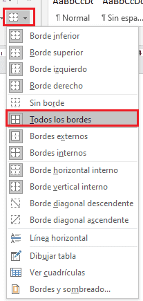 Diseño de etiquetas en Word