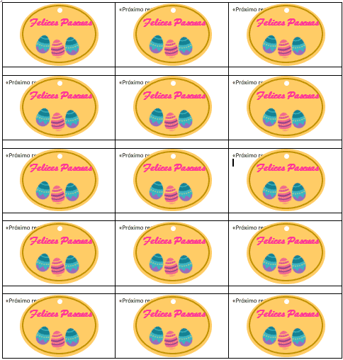 Diseño de etiquetas en Word