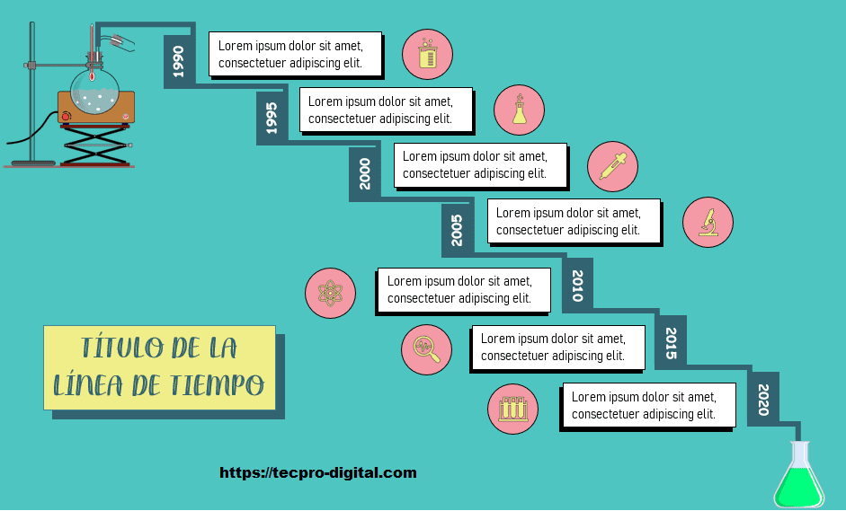 Descargar Plantillas De Líneas Del Tiempo Gratis En Word Tecpro Digital
