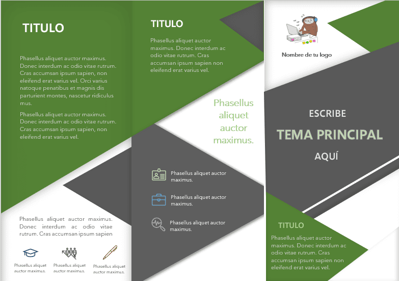 Modelos De Trípticos En Word Para Descargar Plantillas Para Word Tecpro Digital 4999