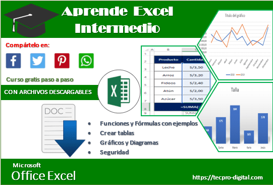 Tutorial para aprender Excel Intermedio gratis