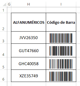 Cómo generar código de barras en excel
