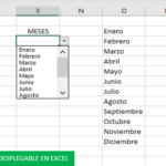 Crear lista desplegable en Excel