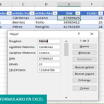 Cómo crear formulario en Excel
