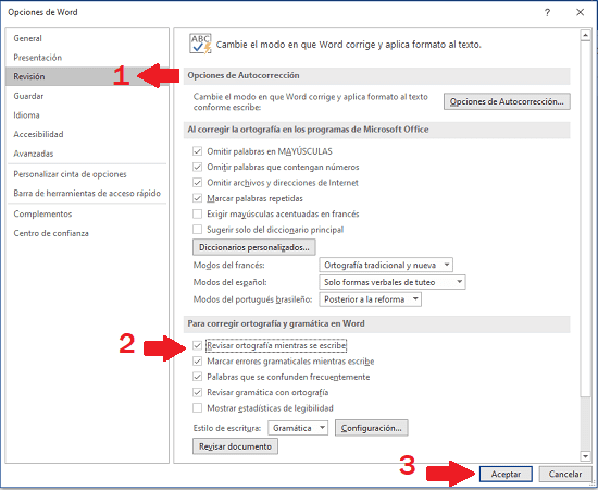 Cómo activar el corrector ortográfico en Word