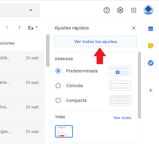 Configurar respuesta automática en Gmail