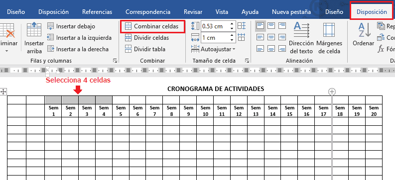 Cómo Hacer Un Cronograma De Actividades En Word Tecpro Digital