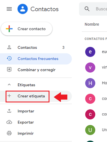 Crear grupo de contactos de Gmail para usar en Meet y Classroom