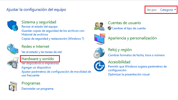 Configurar audio de la PC