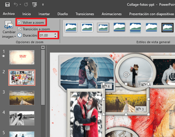 Cómo hacer un collage en PowerPoint