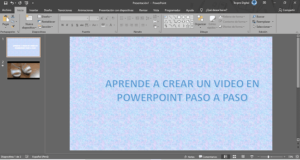 Cómo hacer un video en PowerPoint