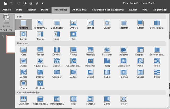 Qué es y cómo aplicar transiciones en PowerPoint