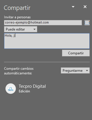 Cómo compartir un documento en Word