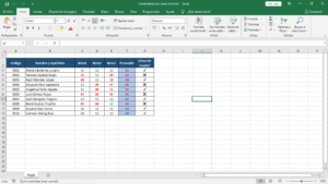 Formato condicional en Excel con íconos y colores