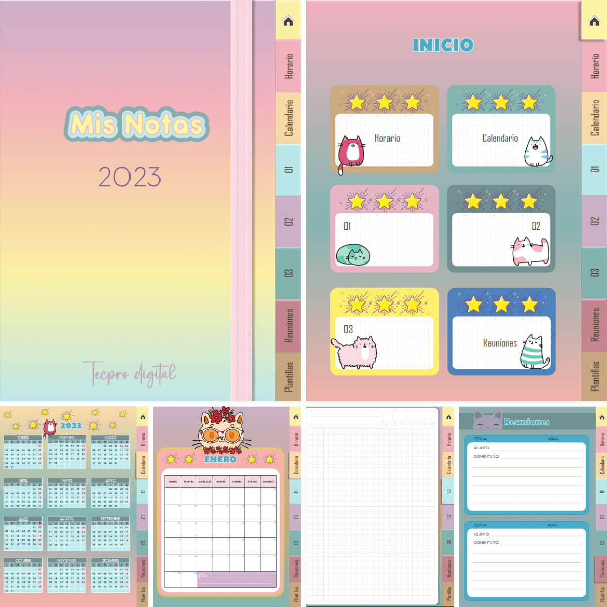 Cuaderno Digital / Plantillas de Notas Digitales / Cuaderno