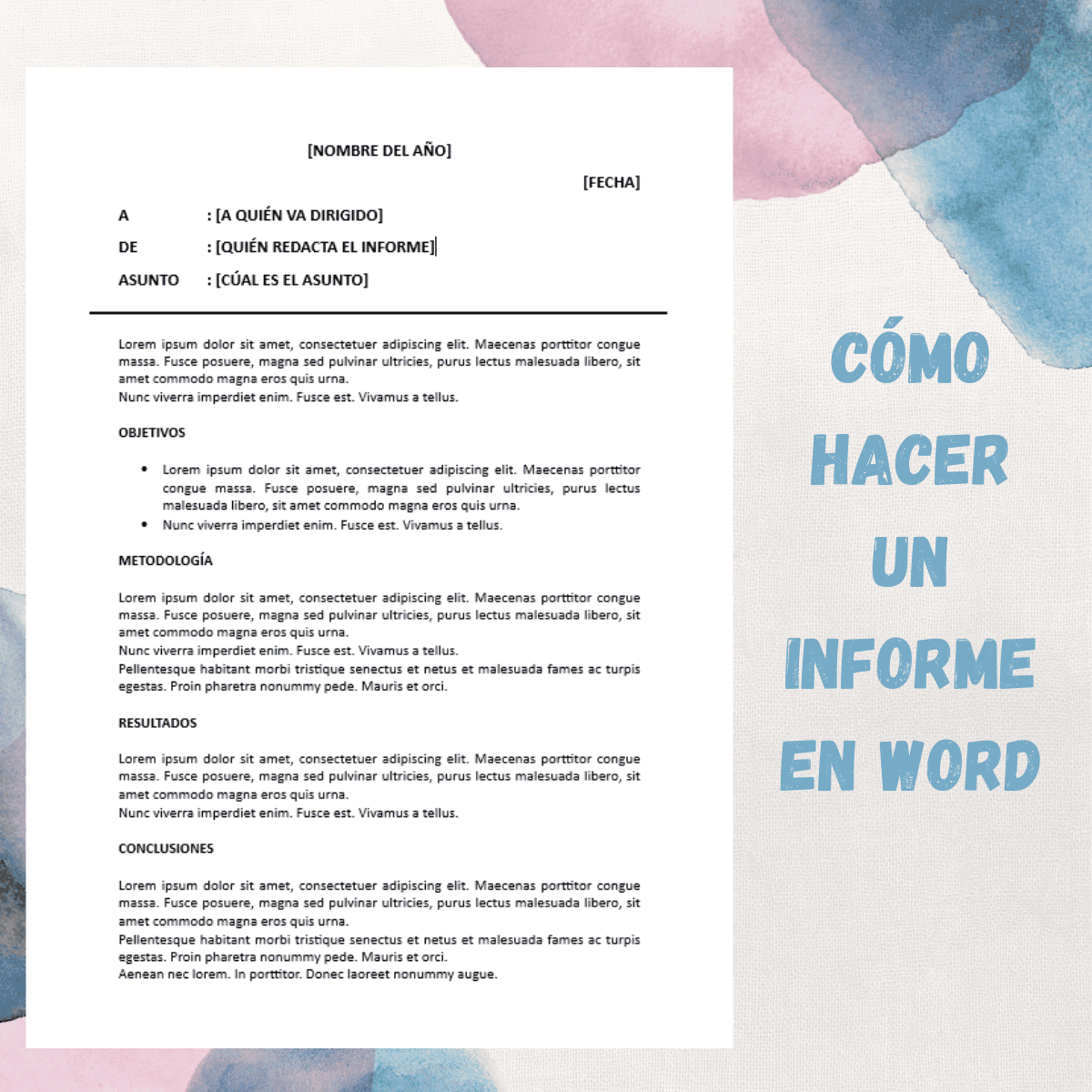 Cómo hacer un informe en Word: Guía completa