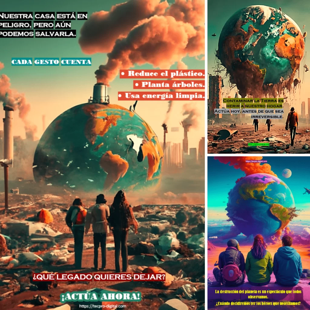 Afiches contaminación del planeta comprar