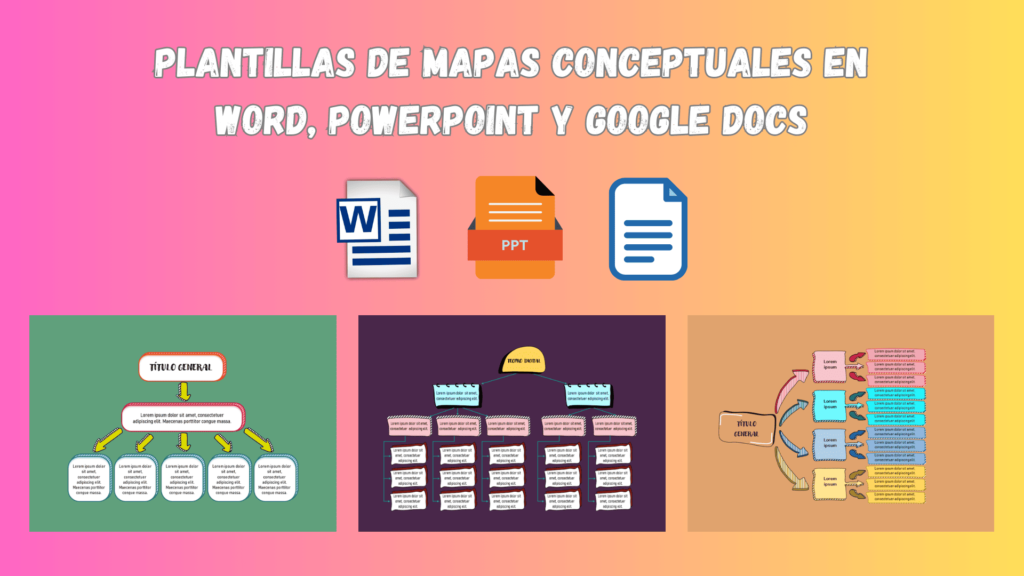 Plantillas para Mapas Conceptuales gratis - Modelos y Ejemplos