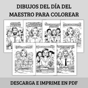 Dibujos de Maestros para Colorear Descargar e Imprime
