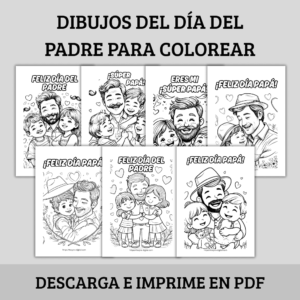 Día del Padre para Colorear: Imprime, Pinta y Emociona
