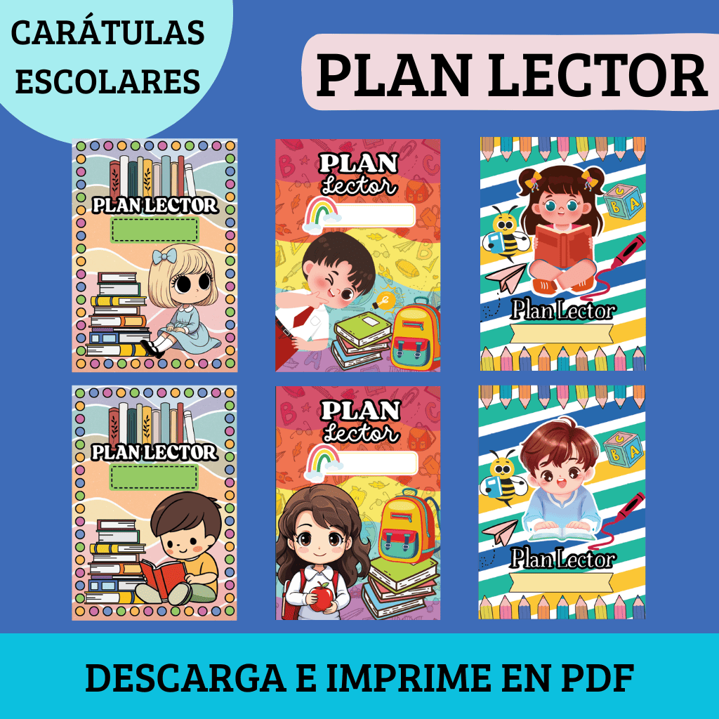 Carátulas de Plan Lector para Imprimir para Primaria
