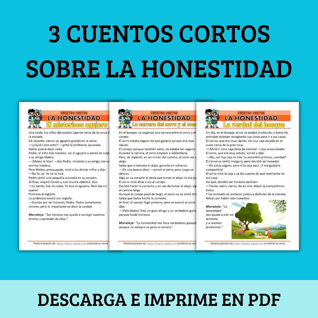 Cuentos sobre la Honestidad para niños de primaria GRATIS