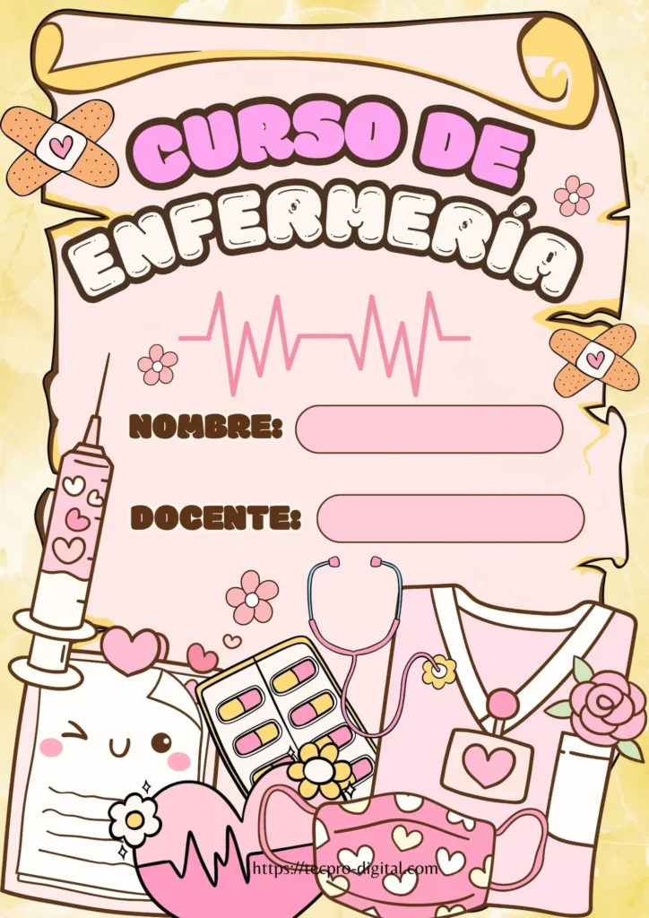Carátulas de Enfermería para Cuaderno