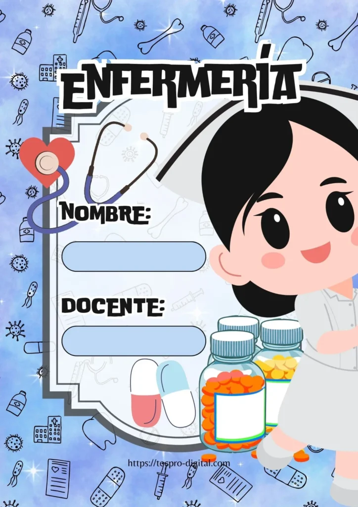 Carátulas de Enfermería para Cuaderno