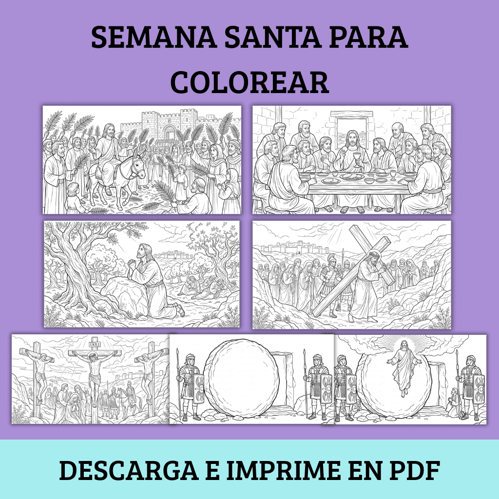 Semana Santa para colorear