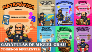 Carátulas de Miguel Grau - Para Estudiantes del Perú