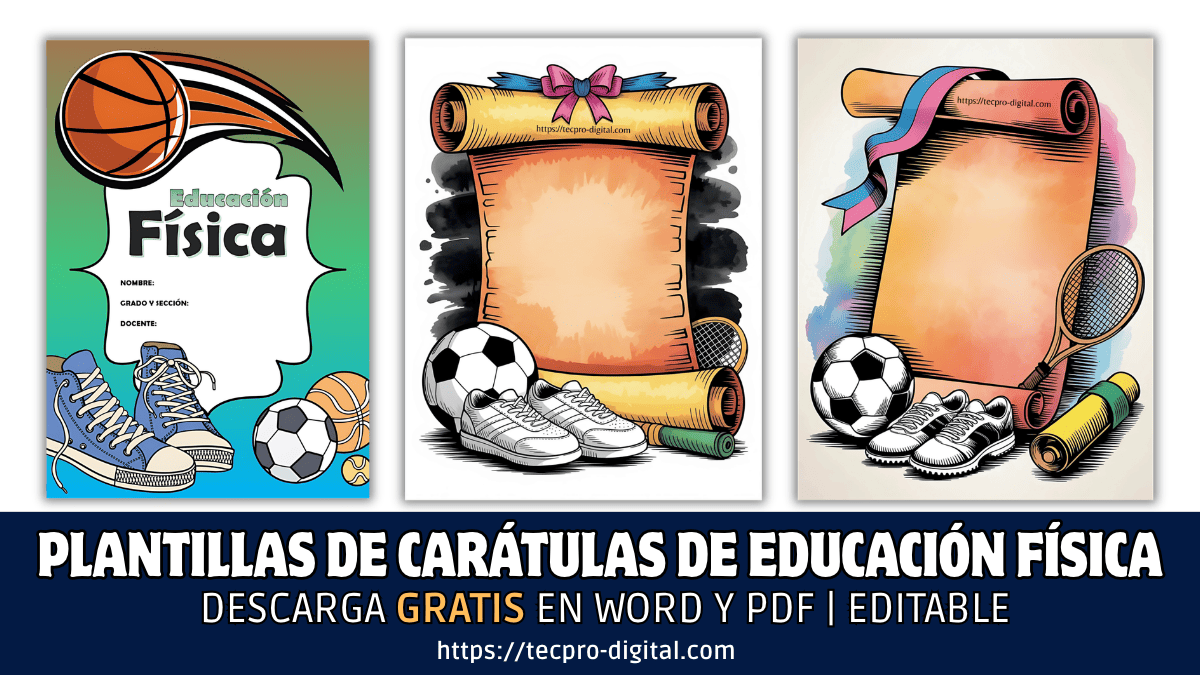 +6 Carátulas de Educación Física para imprimir
